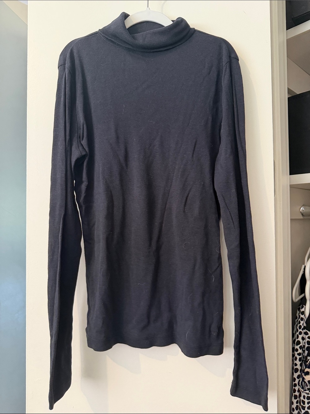 Vineyard Vines Black Knit Turtleneck Top